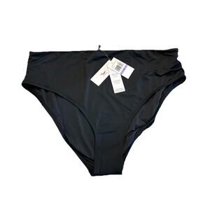 Jantzen 23171H Solids Comfort Core Tummy Control Swim Bottom Black Size 18